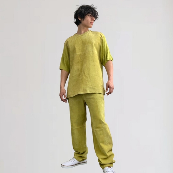 Men's Davoucci Avocado Suede Sweater or Pants NWT - Picture 4 of 7